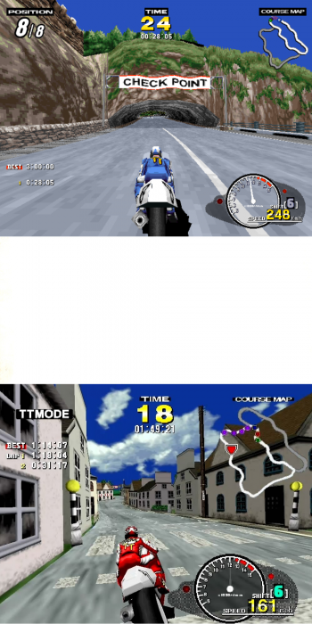 vernimark noleggio videogiochi arcade e fòipper - Sega Manx-TT Superbike Twin