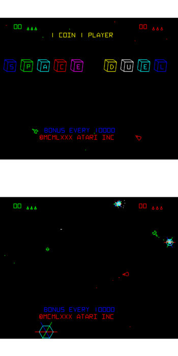 vernimark noleggio videogiochi arcade SPACE DUEL ATARI BERTOLINO